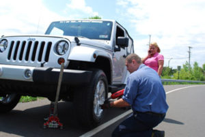 roadside assistance services being performed in yardley pa